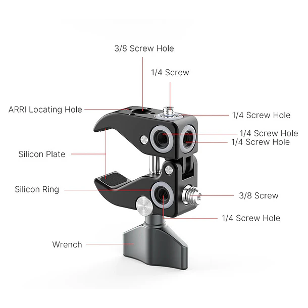 UuRig R060 Pinza Metálica Para Accesorios 7