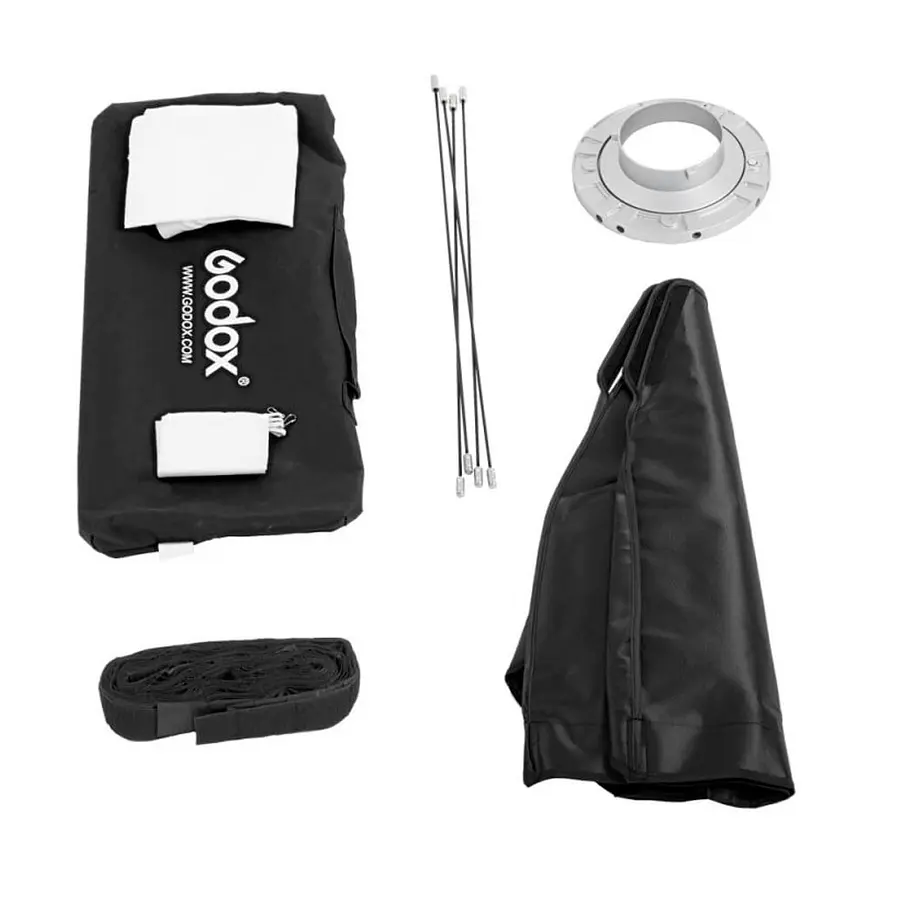 Godox Softbox con Grid 30 x 120 cm Montura Bowens 8