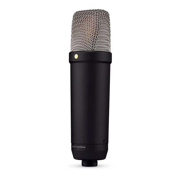 RODE NT1 Micrófono XLR/USB de condensador cardioide de diafragma grande (negro) 5th Generation 4