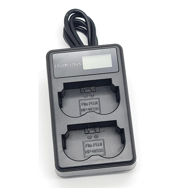 Iluminus Cargador Doble Para Baterías Fujifilm NP-W235 8