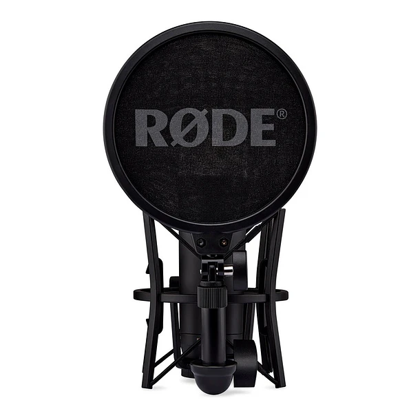 RODE NT1 Micrófono XLR/USB de condensador cardioide de diafragma grande (negro) 5th Generation 5