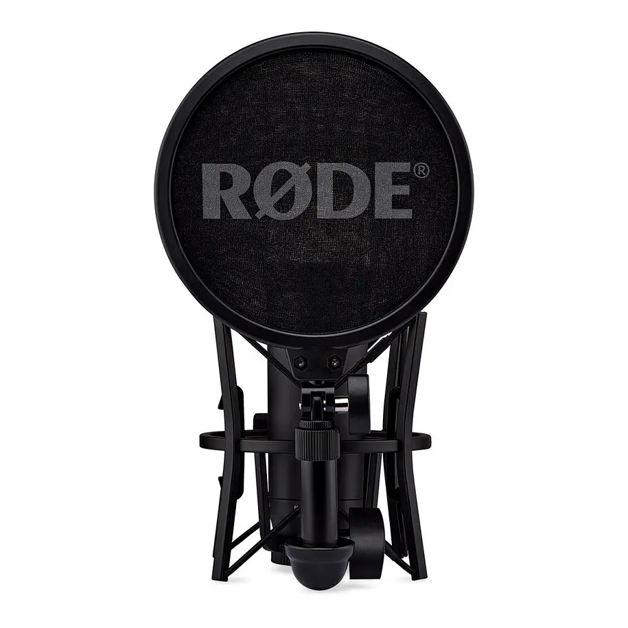 RODE NT1 Micrófono XLR/USB de condensador cardioide de diafragma grande (negro) 5th Generation 5