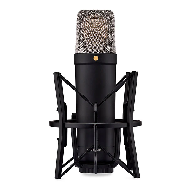 RODE NT1 Micrófono XLR/USB de condensador cardioide de diafragma grande (negro) 5th Generation 6