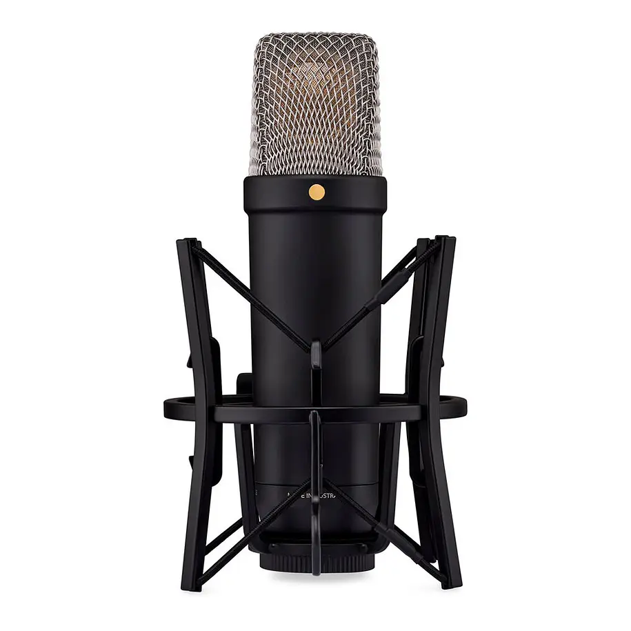RODE NT1 Micrófono XLR/USB de condensador cardioide de diafragma grande (negro) 5th Generation 6