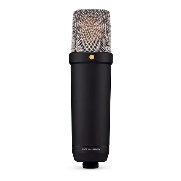 RODE NT1 Micrófono XLR/USB de condensador cardioide de diafragma grande (negro) 5th Generation 7