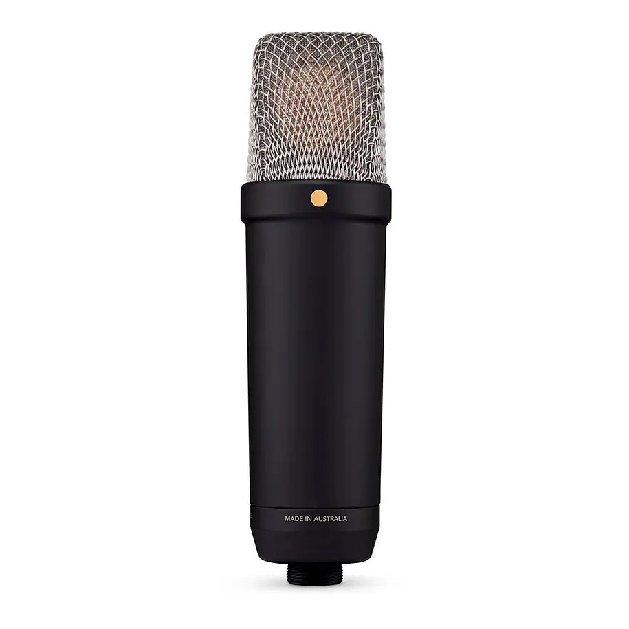 RODE NT1 Micrófono XLR/USB de condensador cardioide de diafragma grande (negro) 5th Generation 7