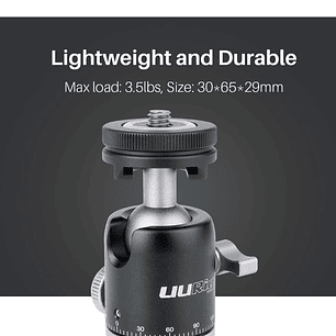 UuRig R001 Cabezal Doble Función Para Trípodes o Cámaras