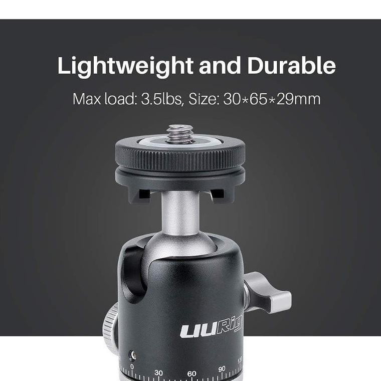 UuRig R001 Cabezal Doble Función Para Trípodes o Cámaras 2
