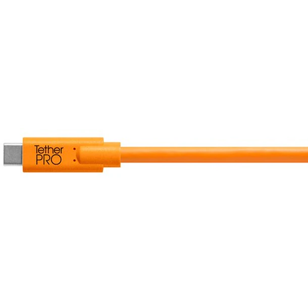 Tether Tools CUC2415-ORG cable USB C A Mini B 5 pin 4.60mts 1