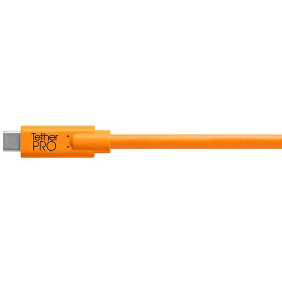 Tether Tools CUC2415-ORG cable USB C A Mini B 5 pin 4.60mts 1
