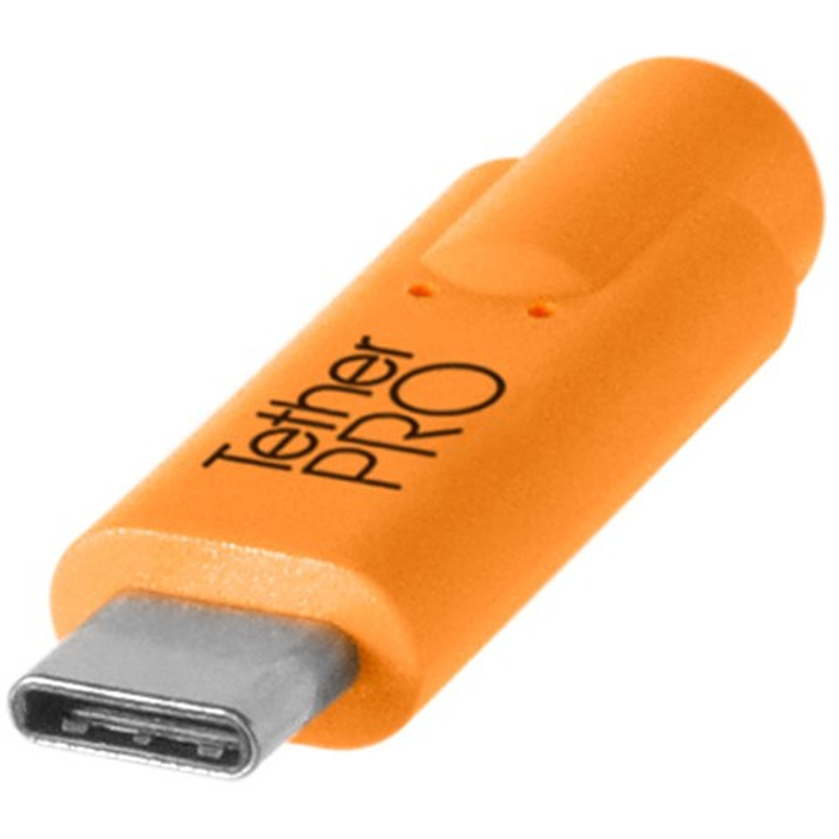 Tether Tools CUC2415-ORG cable USB C A Mini B 5 pin 4.60mts 2