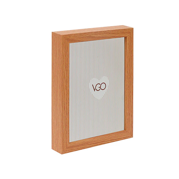 Vgo Marco Madera Box para fotos de 30x40 Café Claro 1