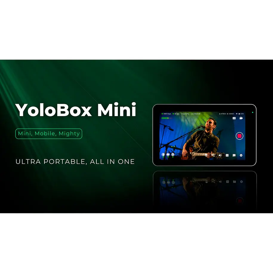 YoloLiv YoloBox Mini Codificador y monitor de transmisión en vivo inteligente todo en uno ultraportátil 14