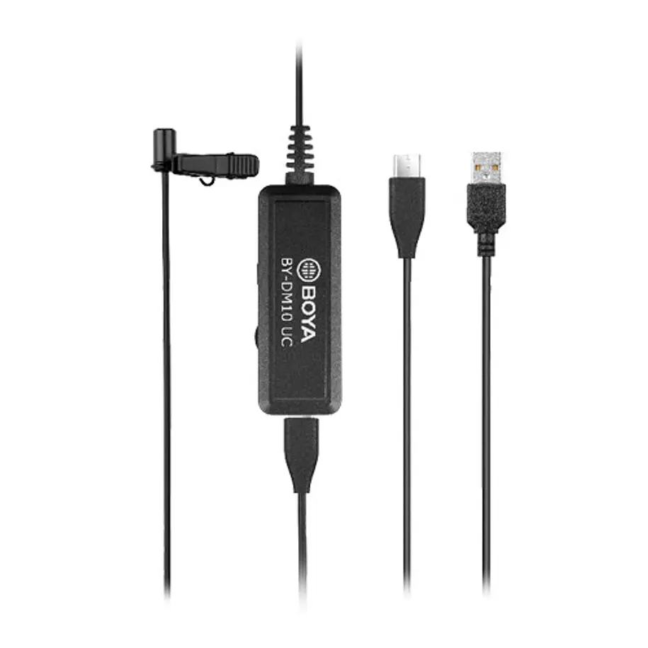 Boya BY-DM10 UC Conectores USB y USB-C Para Win, Mac y Teléfonos USB-C 1