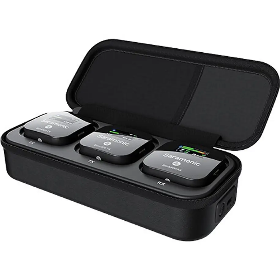 Saramonic Blink 900 B2 Micrófono Profesional Doble Inalámbrico 3.5mm, USB-C y Lightning 3