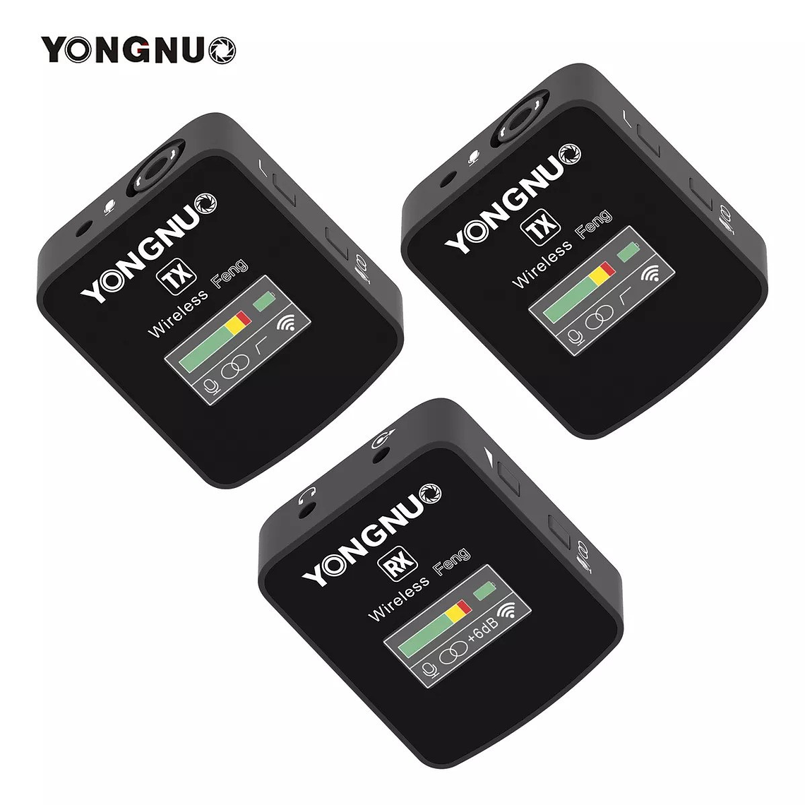 Yongnuo Feng-KIT Micrófono Digital Inalámbrico Doble Para Cámaras y Teléfonos 8