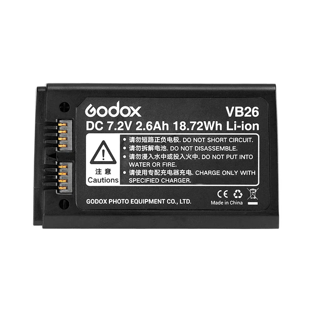 Godox VB26 Batería de Repuesto Para Flash V1 (para cualquiera de sus versiones, canon, nikon, sony, fuji) 1