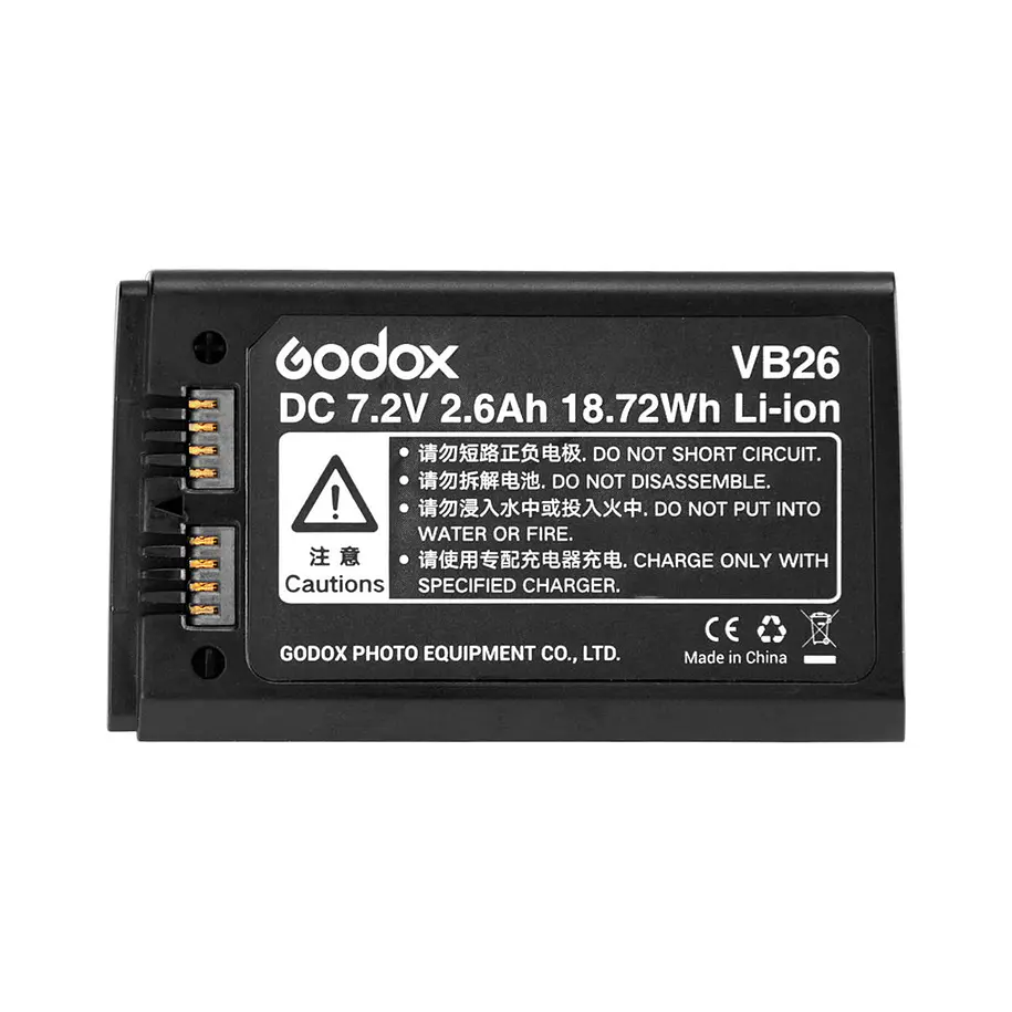 Godox VB26 Batería de Repuesto Para Flash V1 (para cualquiera de sus versiones, canon, nikon, sony, fuji) 1