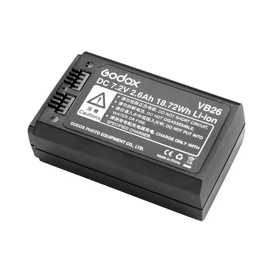 Godox VB26 Batería de Repuesto Para Flash V1 (para cualquiera de sus versiones, canon, nikon, sony, fuji) 2
