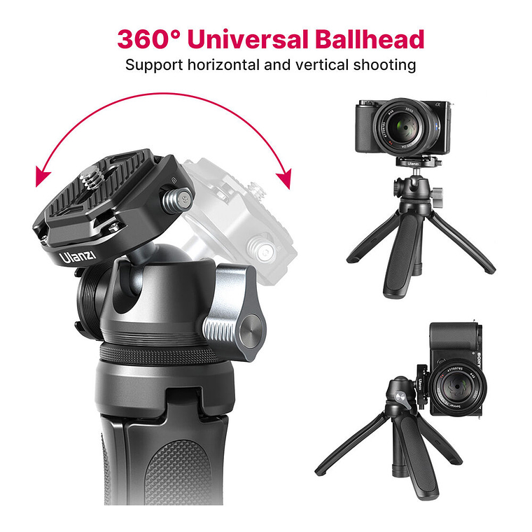 Ulanzi MT-46 Trípode Para Cámaras Con Cabezal Y Galleta Falcam F38 13