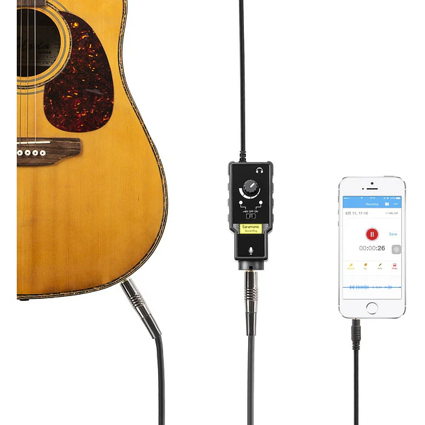 Saramonic SmartRig II Interfaz Para Mic XLR o Guitarra en Teléfono o Computador 1