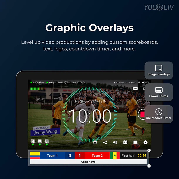 YoloLiv YoloBox Mini Codificador y monitor de transmisión en vivo inteligente todo en uno ultraportátil 27