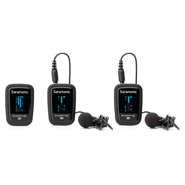 Saramonic Micrófono inalámbrico Blink500 ProX (TX + TX + RX) 1