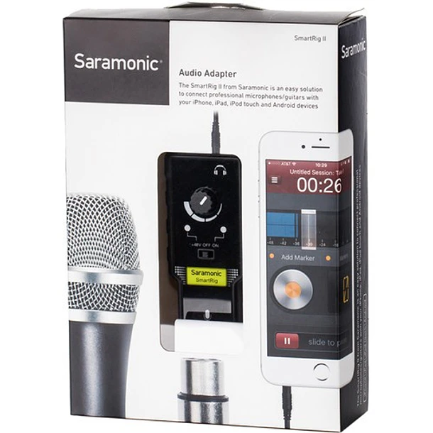 Saramonic SmartRig II Interfaz Para Mic XLR o Guitarra en Teléfono o Computador 6