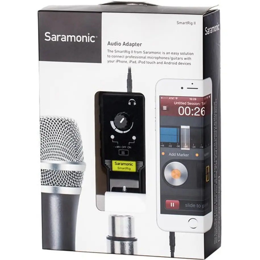 Saramonic SmartRig II Interfaz Para Mic XLR o Guitarra en Teléfono o Computador 6