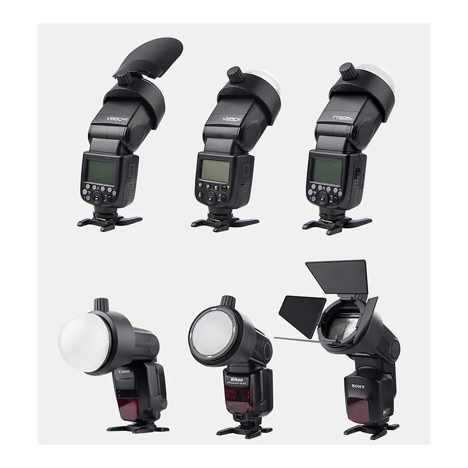 Godox S-R1 Adaptador Para Usar Accesorios de Flash Circular en Flashes Rectangulares 3