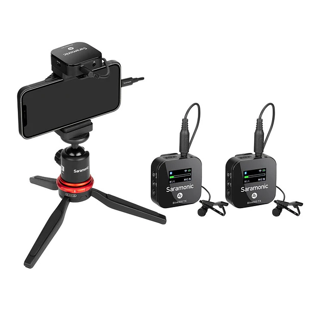 Saramonic Blink 900 B2 Micrófono Profesional Doble Inalámbrico 3.5mm, USB-C y Lightning 14