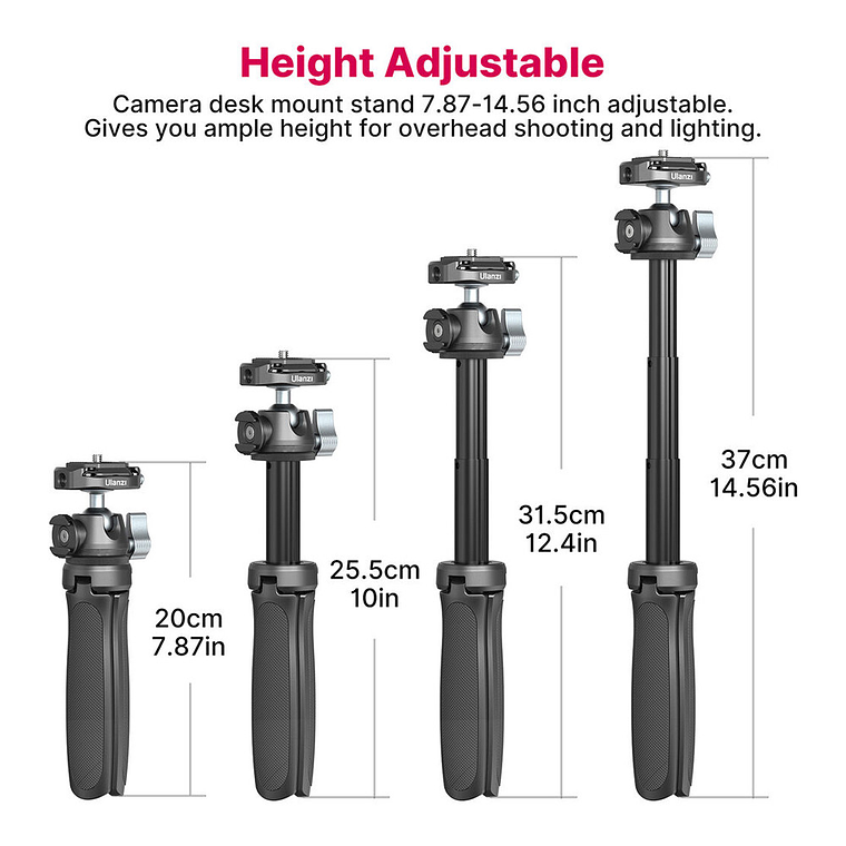 Ulanzi MT-46 Trípode Para Cámaras Con Cabezal Y Galleta Falcam F38 21