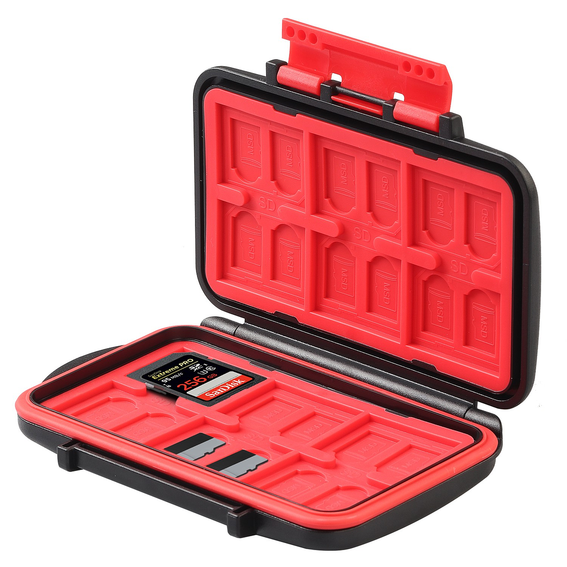 Lensgo KH8S Estuche Para 24 Memorias Micro SD y 12 SD 1