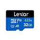 LEXAR MEMORIA 32GB MICRO SDHC UHS-I(U1) 633X CLASS 10, A1, V10 100MB/S - Miniatura 1