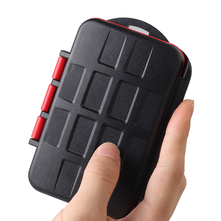 Lensgo KH8S Estuche Para 24 Memorias Micro SD y 12 SD 4