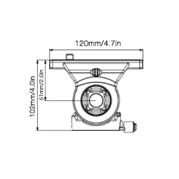 E-image MA-600 Monopie Con Cabezal de Video 610FH 7