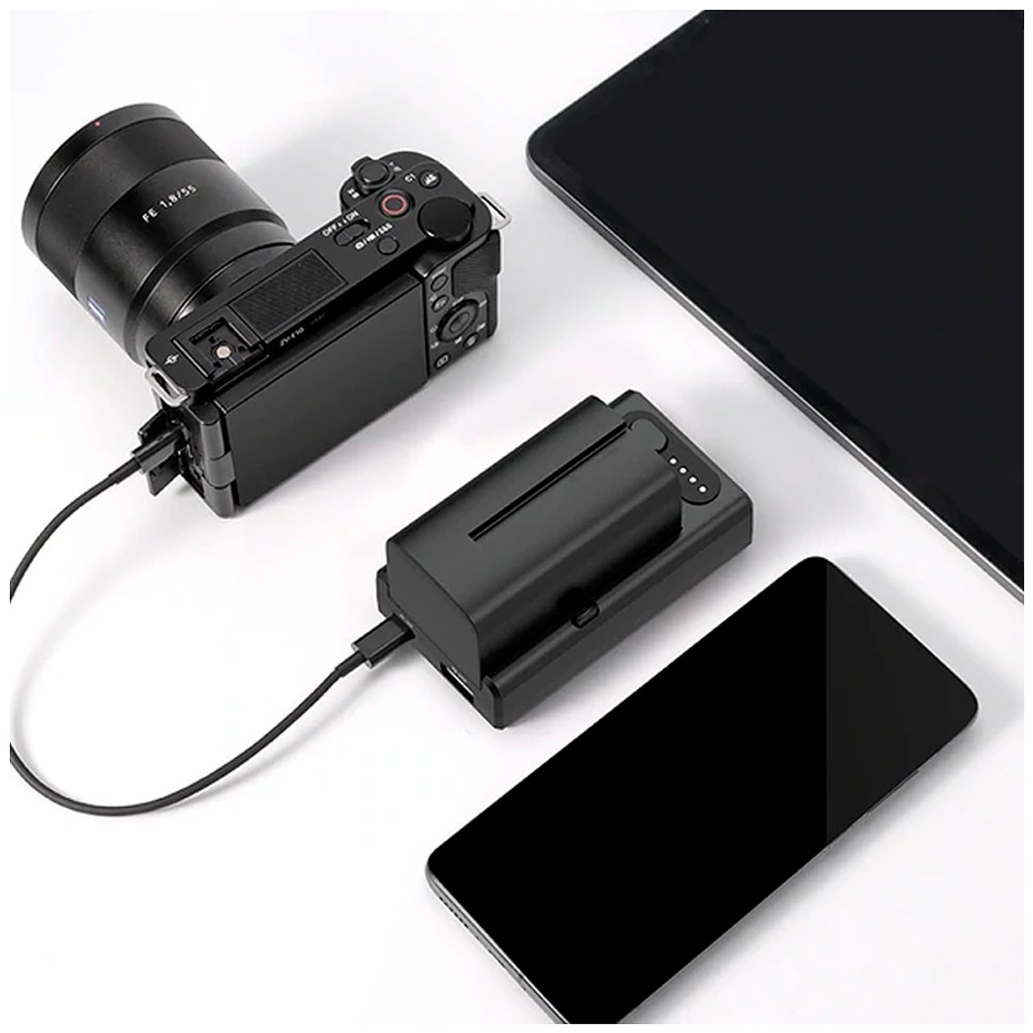 Ulanzi NP-F01 Cargador de batería multifuncional 5