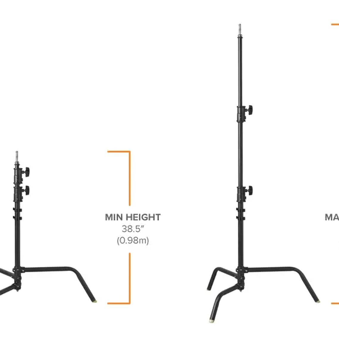 Tether Tools Rock Solid Master C-Stand – BLK Pedestal de luminacion 2