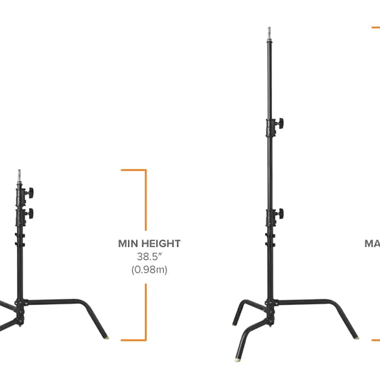 Tether Tools Rock Solid Master C-Stand – BLK Pedestal de luminacion 2