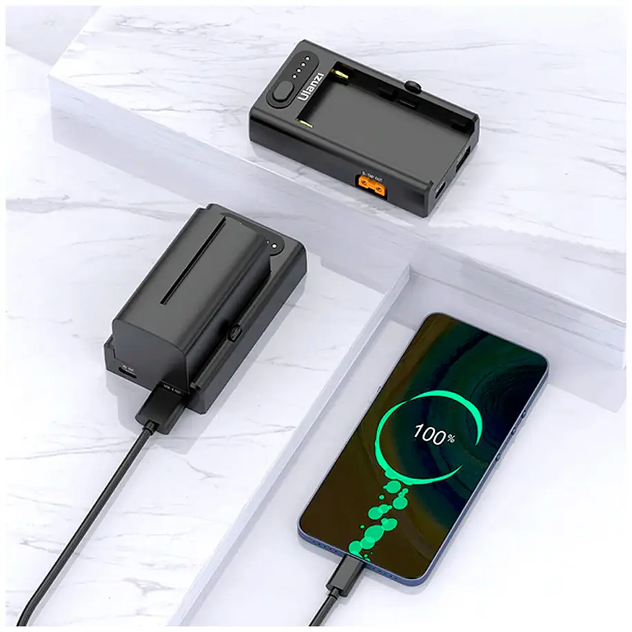 Ulanzi NP-F01 Cargador de batería multifuncional 6