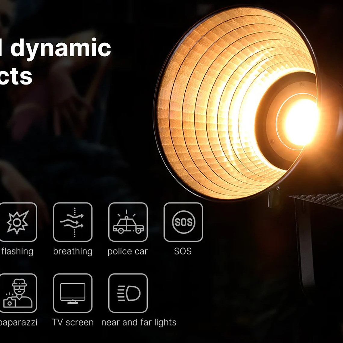 Ulanzi LC150BI Cañón Led  Bicolor 150W Montura Bowens 4