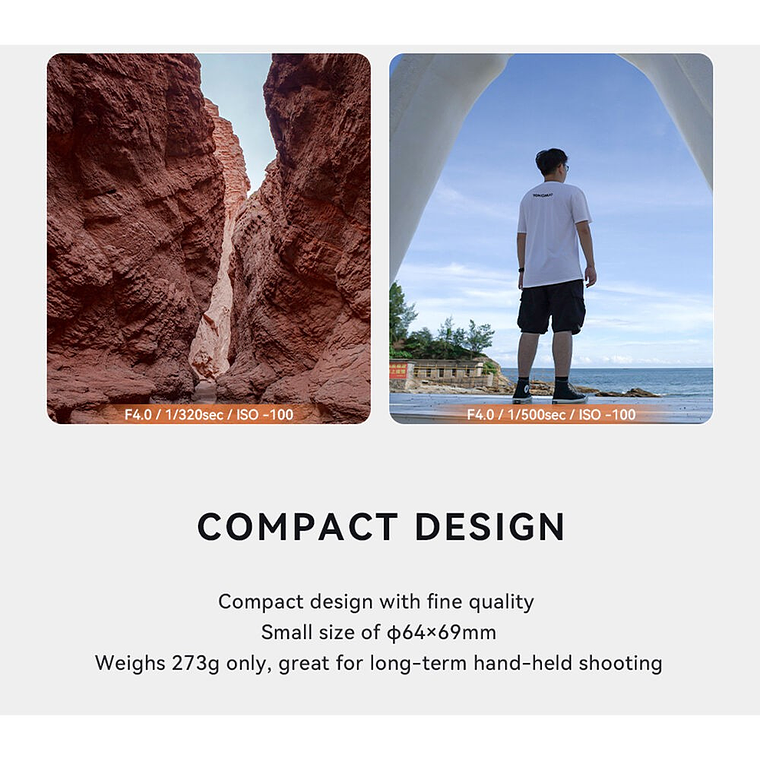 Yongnuo 16mm F1.8S DA DSM Lente Para Sony Gran Angular 23