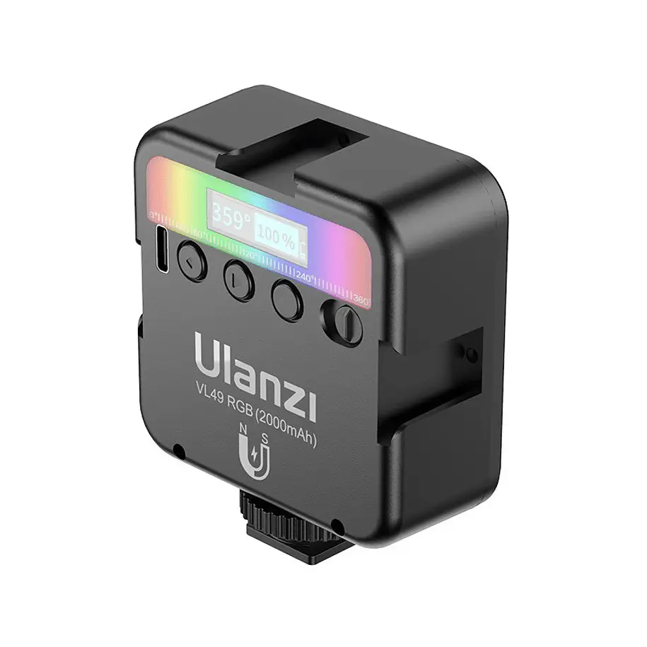 Ulanzi VL49 RGB Lámpara Led Múltiples Colores, Con Imán 7