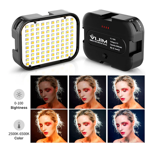 Vijim VL100C Lámpara Compacta Para Cámaras 15
