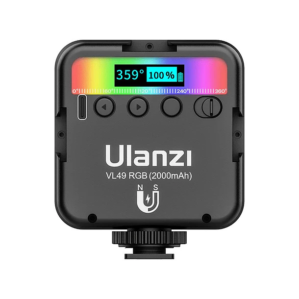 Ulanzi VL49 RGB Lámpara Led Múltiples Colores, Con Imán 10
