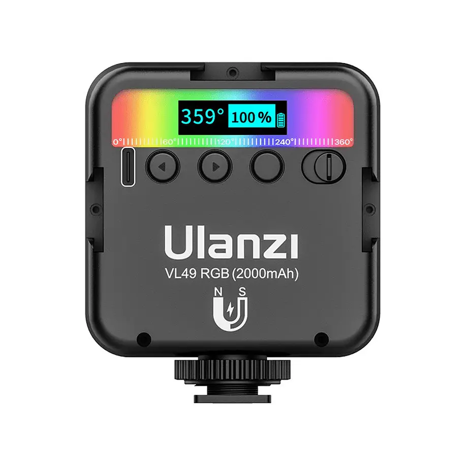 Ulanzi VL49 RGB Lámpara Led Múltiples Colores, Con Imán 10