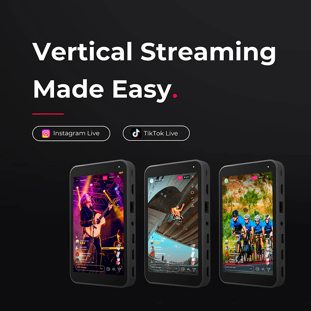 YoloLiv Instream Vertical Live Streaming Codificador y Monitor 4