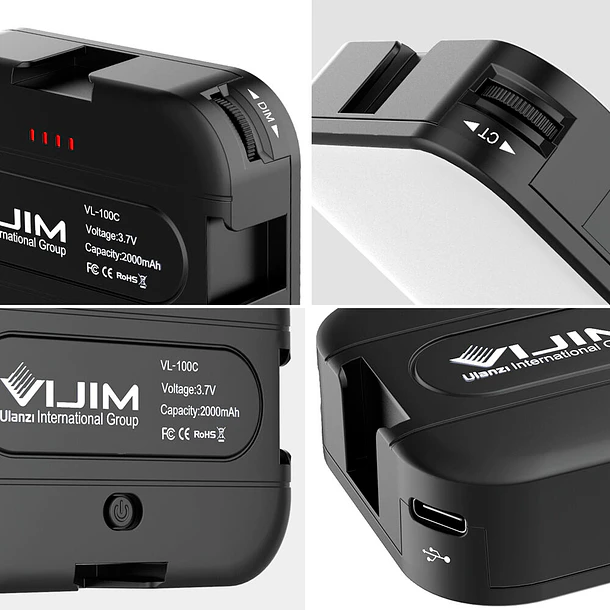 Vijim VL100C Lámpara Compacta Para Cámaras 17