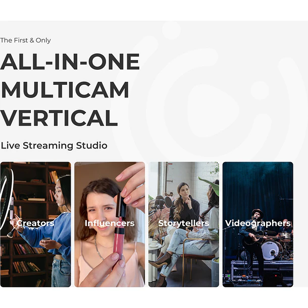 YoloLiv Instream Vertical Live Streaming Codificador y Monitor 8