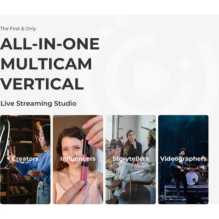 YoloLiv Instream Vertical Live Streaming Codificador y Monitor 8